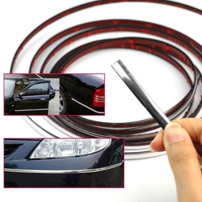Universal 6mm 15mm 18mm 22mm Car Chrome Styling Decoration Moulding Trim Strip