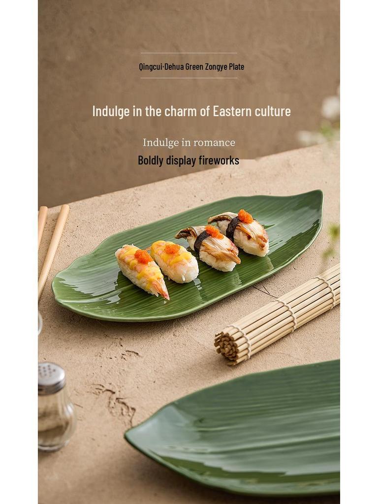 Prato Retangular Criativo para Sushi & Pastelaria - Design Japonês Zongye