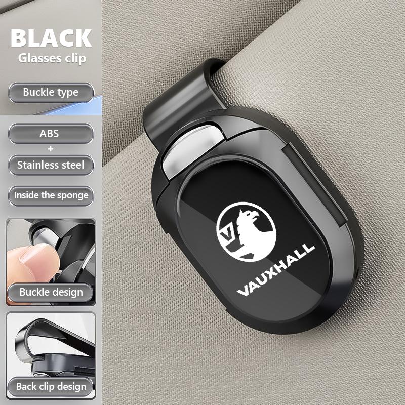 Car Sun Visor Eyeglass Hanger Clip Glasses Holder Card Storage For Vauxhall Vivaro Corsa VXR8 Insignia Zafira Astra Tigra