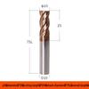 Taiwan 60° Tungsten Carbide 4-Flute Coated End Mill for Steel CNC Machining