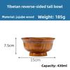 Acacia Wood Salad Bowl, Wooden Creative Rice Bowl, Environmentally Friendly Round Wooden Bowl