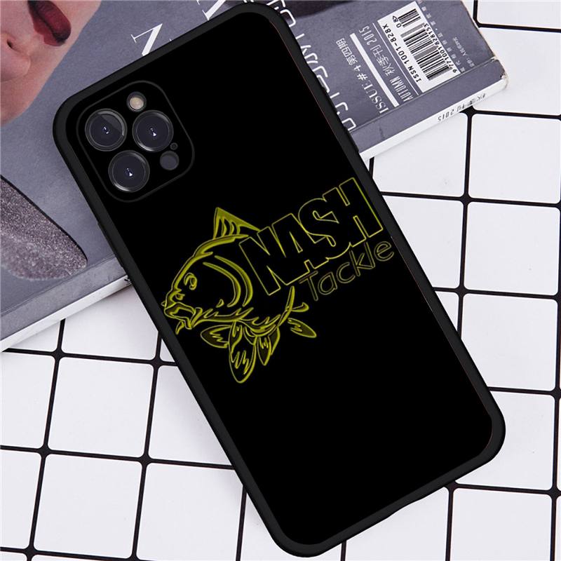 Nash Fishing Logo Handyhülle Für iPhone 14 11 12 13 Mini Pro Max 8 7 6 6S Plus X SE 2020 XR XS Funda Case
