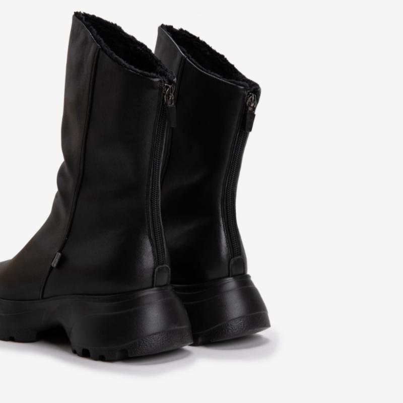 Young Age Women S Comfort Half bootS Black