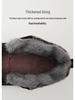Warm Plush-Lined Winter Cotton Shoes: Casual Sporty Snow Boots for Outdoor Hiking, Ideal for Middle-Aged & Elderly, Available In Large Sizes