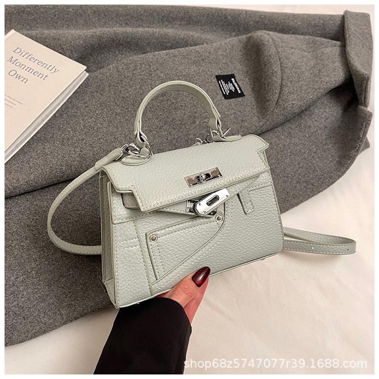 Korean version niche design portable Kelly bag 2025 niche design trend shoulder bag high-end texture fashion women's bag