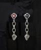 Sterlingworth Icy Indiej-D3 Natural Stone Silver Earrings