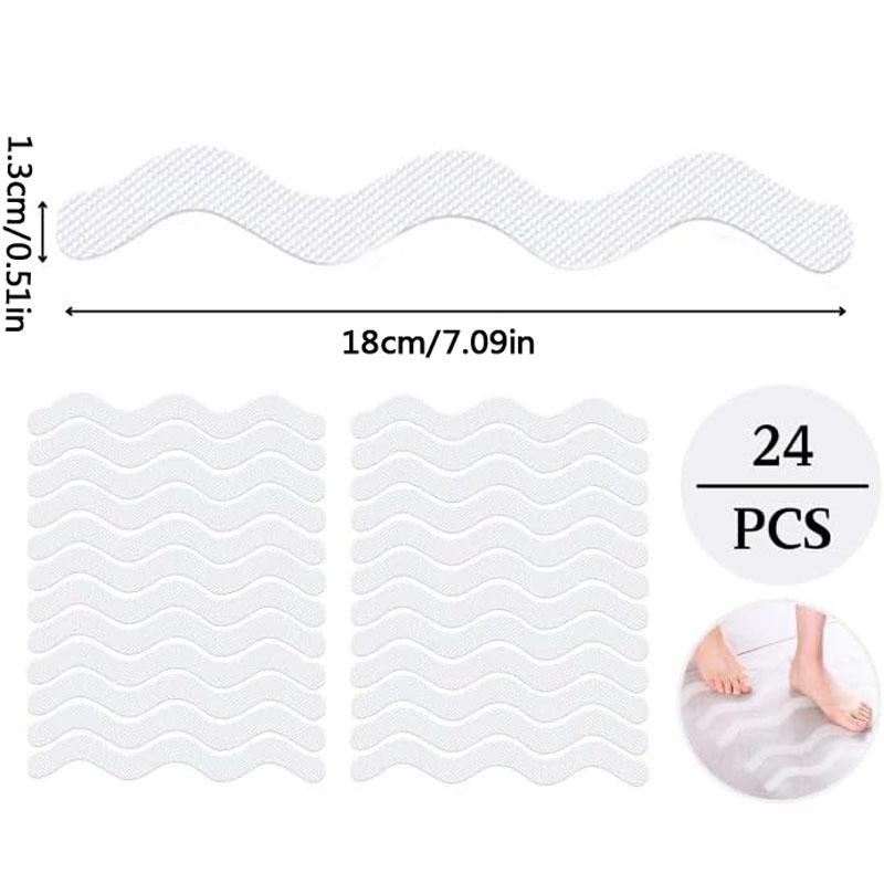 

24 шт. наклейки для ванной самоклеящиеся наклейки для душа противоскользящие наклейки для захвата 24PCS
