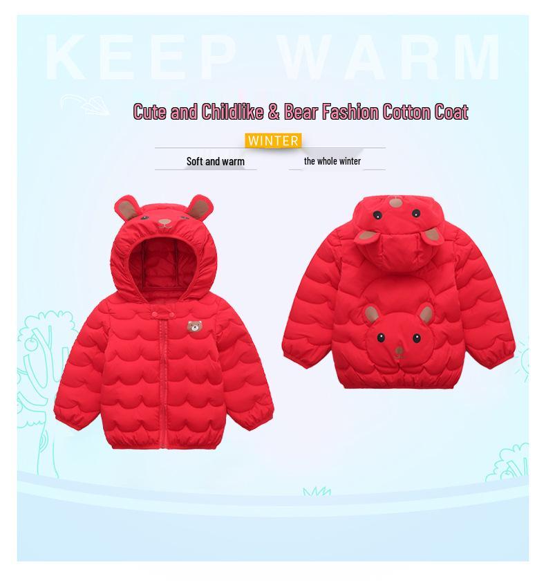 2025 Autumn/Winter Kids' Down Cotton Jacket: Short, Thickened Coat for Boys & Girls