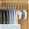 30Pcs Stainless Steel Wardrobe Clothes Clip Hangers with Hook Laundry Clothes Pegs With Hook  Pants