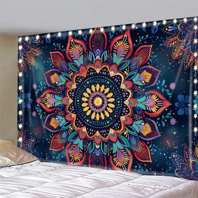 Bohemian Mandala Nástěnná tapiserie Perfektní pro dekoraci ložnice, obývacího pokoje a etnické bytové doplňky Skvělý dárek