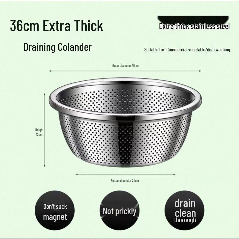 Dedelai 304 Stainless Steel Kitchen Basins & Colanders