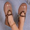 Large size mesh breathable flat sandals women's summer new one-word with fishing net socks sandals