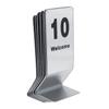 10pcs Stainless Steel Table Number Props Silver Table Cards Table Number Signs  Reception Seating