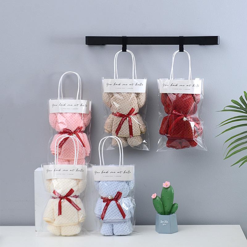 Wedding Return Gift: Small Bear Towel Souvenir for Birthdays, Births, and Women’s Events