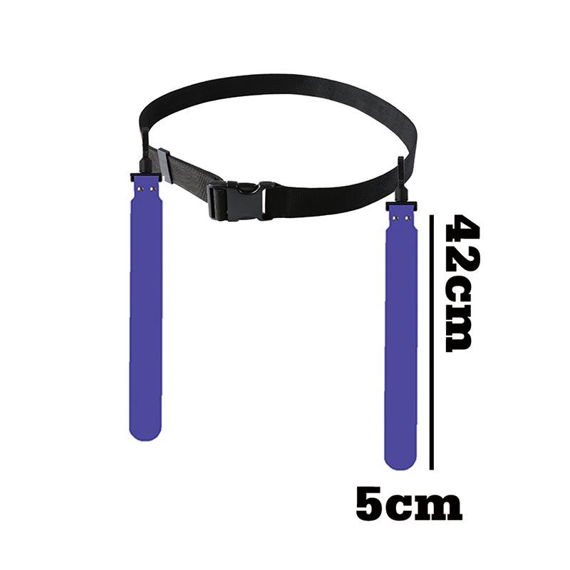 Sports Flag Football Webbing Waist Flag Bright Color Adjustable Competition Training Pvc American Soccer Waist Flag For Sports