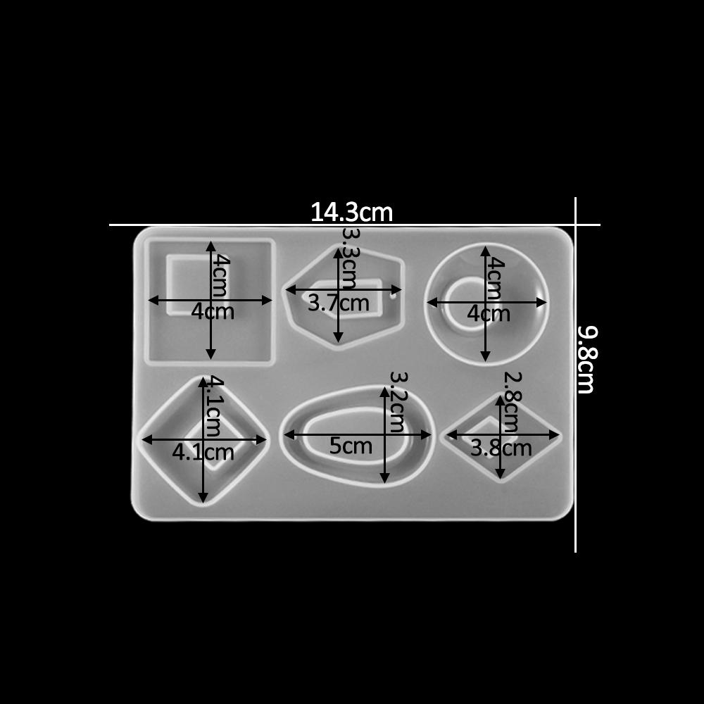 Earring Pendant Silicone Mold Epoxy Resin Jewelry Making Molds Heart Leaves Moon DIY Charms Pendant Mould Creative Jewelry Craft