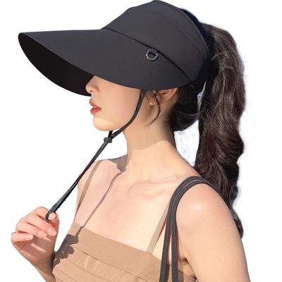 Sun Hat with UV Wide Slimming Chin Plus Suitable for and Sports [IFSUN] Women's Visor/Sun UPF+50 Protection, Brim, Effect, Strap, Sizes,
