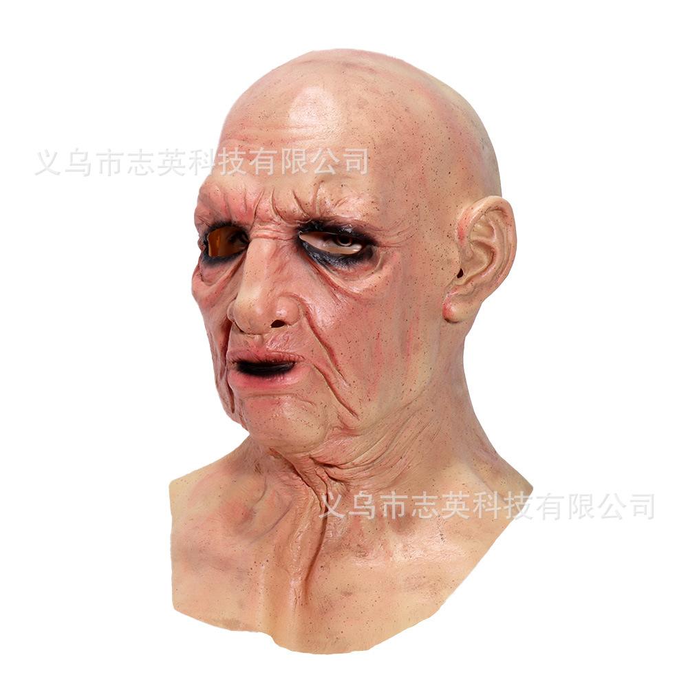 Best-selling Granny Headgear Character Mask, Old Man, Bald Guy, Handsome Guy, Beautiful Girl Halloween Accessories