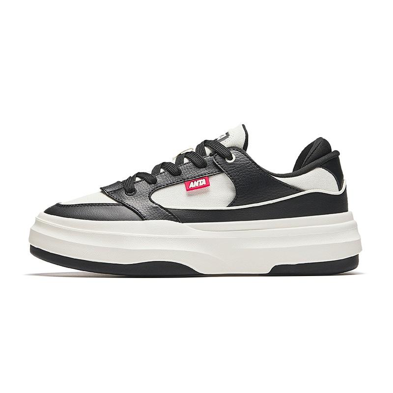 (WMNS) ANTA Casual Shoes White Black Women s 922438011-2 EU 37.5