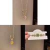Flower Pendant Necklace With Gold Plating And Zirconia For Elegant Womens Fashion