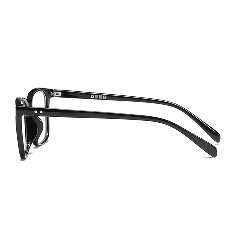 Rivet Big Square Myopic Glasses Women Men TR90 Frame Minus Lens Prescription Spectacle Diopter 0 -0.5 -0.75 -1.0 To -6.0
