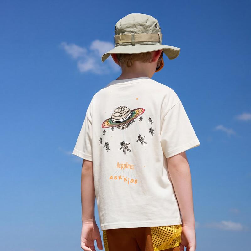 ASK JUNIOR Boys' Summer Breathable Short-Sleeve T-Shirt