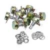 WAVGAT 10PCS WH148 Linear Potentiometer B1K B2K B5K B10K B20K B50K B100K B250K B500K B1M 15mm Shaft With Nuts Washers 3pin WH148