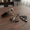 Chinrest with Tailpiece and Pegs Wooden Violin Fittings Set Carved Parts Kit Chin Rest