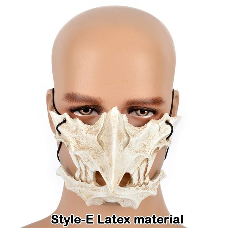 5 Styles Japanese Dragon God Mask Halloween Cosplay Resin Mask Eco-Friendly Animal Theme Party Animal Skull Mask Latex Mask