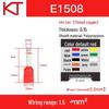 KISSTONG E1508 Pre-insulated Copper Wire Crimp Terminals, Purple, 1000 pcs.
