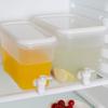 Portable Refrigerator Plastic Drink Dispenser With Tap Leak Proof Iced Beverage Container for Cocktails Juice Storage