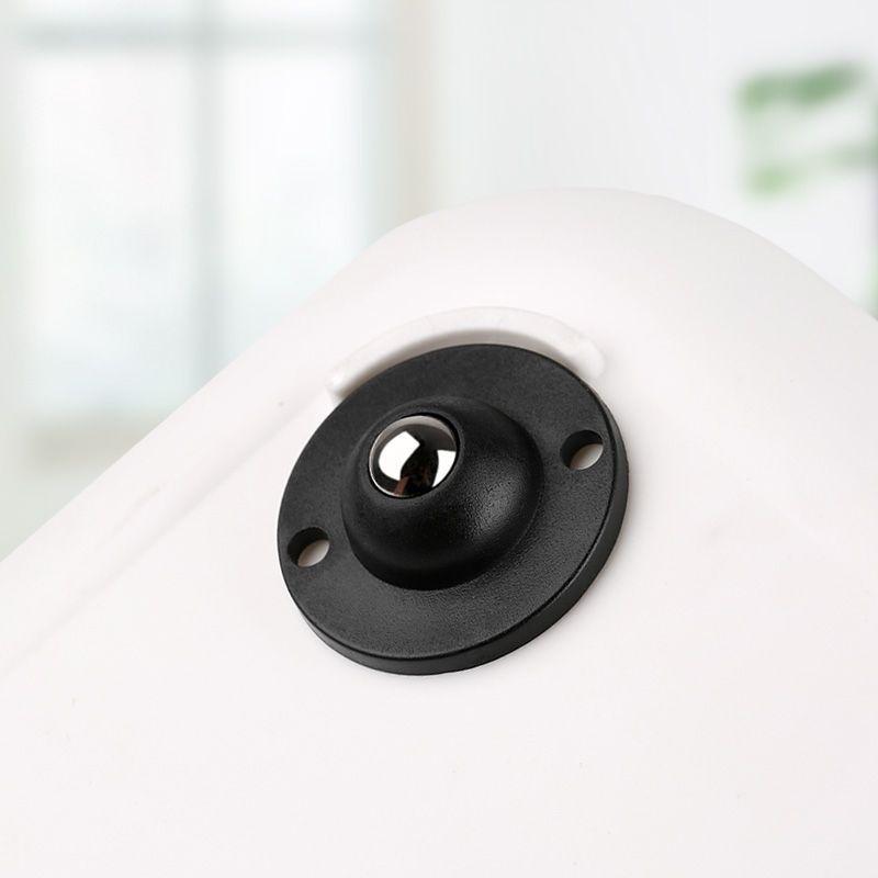 1/4 Piezas Rueda Universal Rodillo Polea Base Rueda Giratoria Se Puede Pegar con Bola Rueda Universal Silenciosa Rueda Pequeña Rueda Motriz