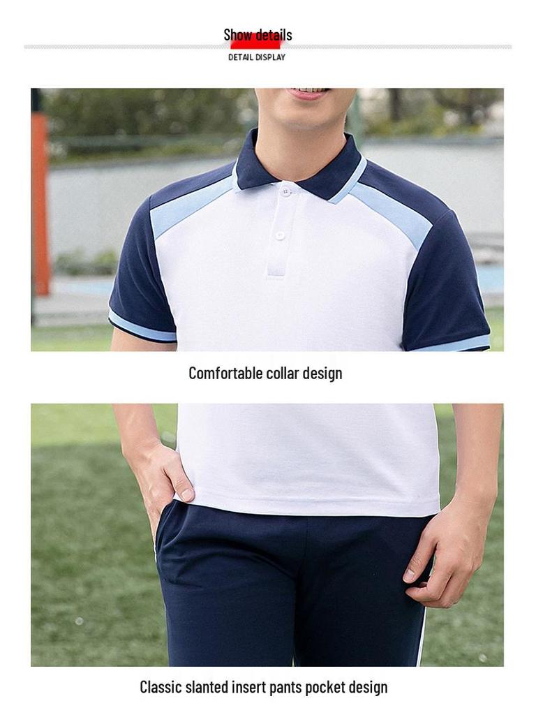 Academy Style School Uniform Set: Plus-Size Three-Piece for High & Middle School Sports Meet