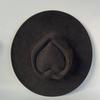 Men's vegan suede hat, women's heart-shaped crown logoengraving suitableforpyrographywide-brimmed hatcappelloluxuryhatsfor woman