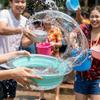 Multi-purpose Transparent Folding Basin Portable Space Saving Laundry Basin Collapsible Baby Bath Basin Water Splashing Festival