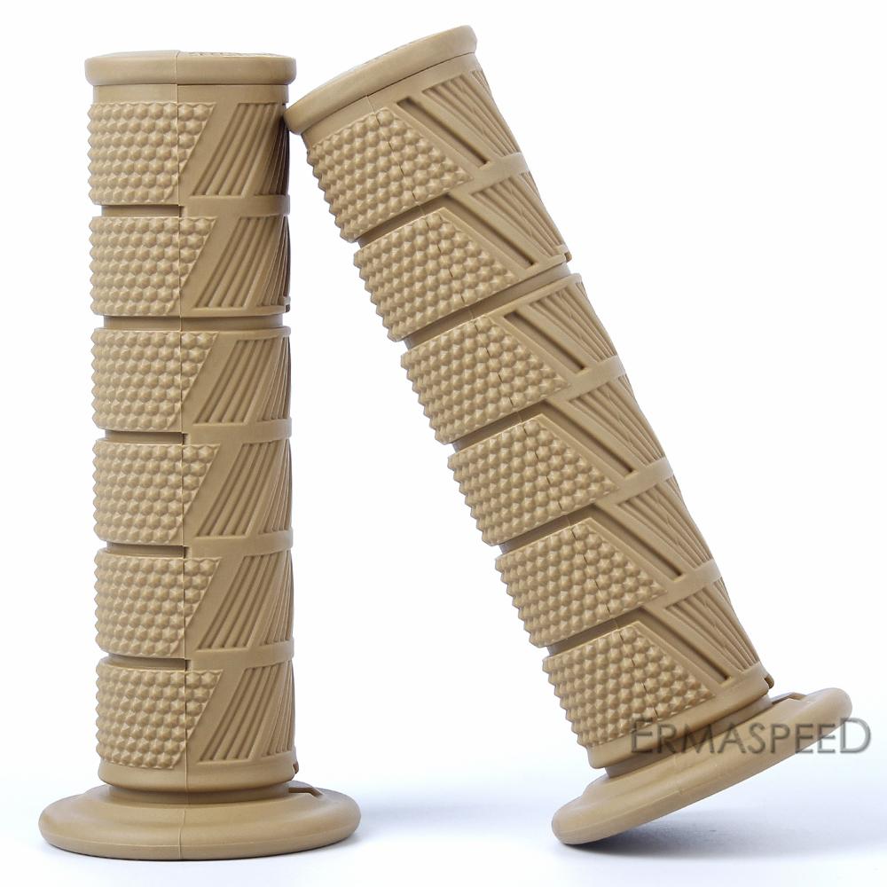 Univerzální rukojeť motocyklu 7/8" 22 mm Protiskluzová pryžová rukojeť plynu pro motocykly, motokros, terénní elektrokola