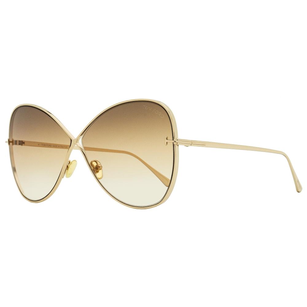 

Женские солнцезащитные очки-бабочки Tom Ford TF842 Nickie 28F Золотые 66 мм 28f