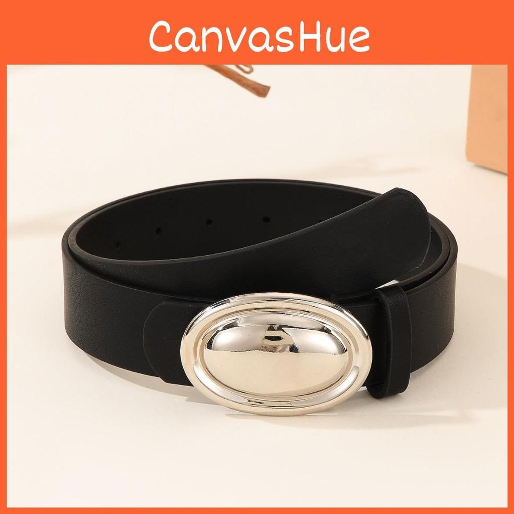 Casual Fashionable Womens Belt With Smooth Egg Shaped Buckle For Daily Looks