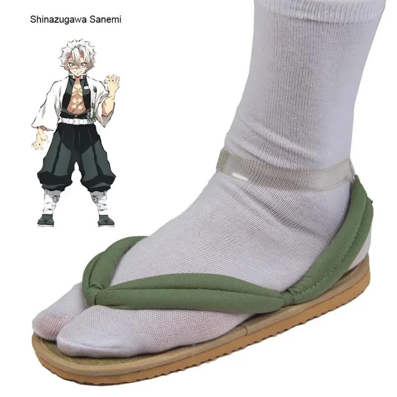 Hot Anime Demon Slayer Kimetsu No Yaiba Cosplay Accessories Kamado Nezuko Cosplay Clogs Kimono Flip-flops Geta Slippers Shoes