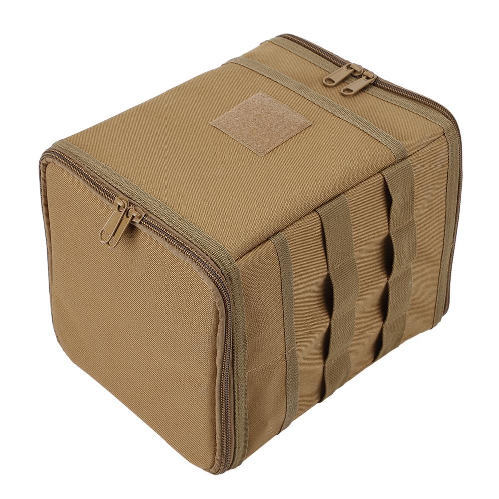 Utendørs camping gass tank oppbevaringspose Piknik redskaper Arrangør Stor kapasitet bakken spiker verktøy bag Oppbevaringsveske for matlaging komfyr