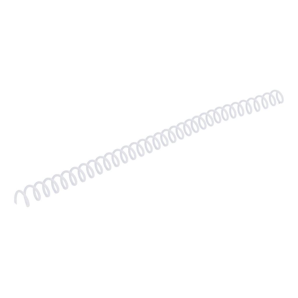 20Pcs Spiral Binding Coils 30 Sheet ABS Plastic Spiral Binding Spines for Stationery Work White