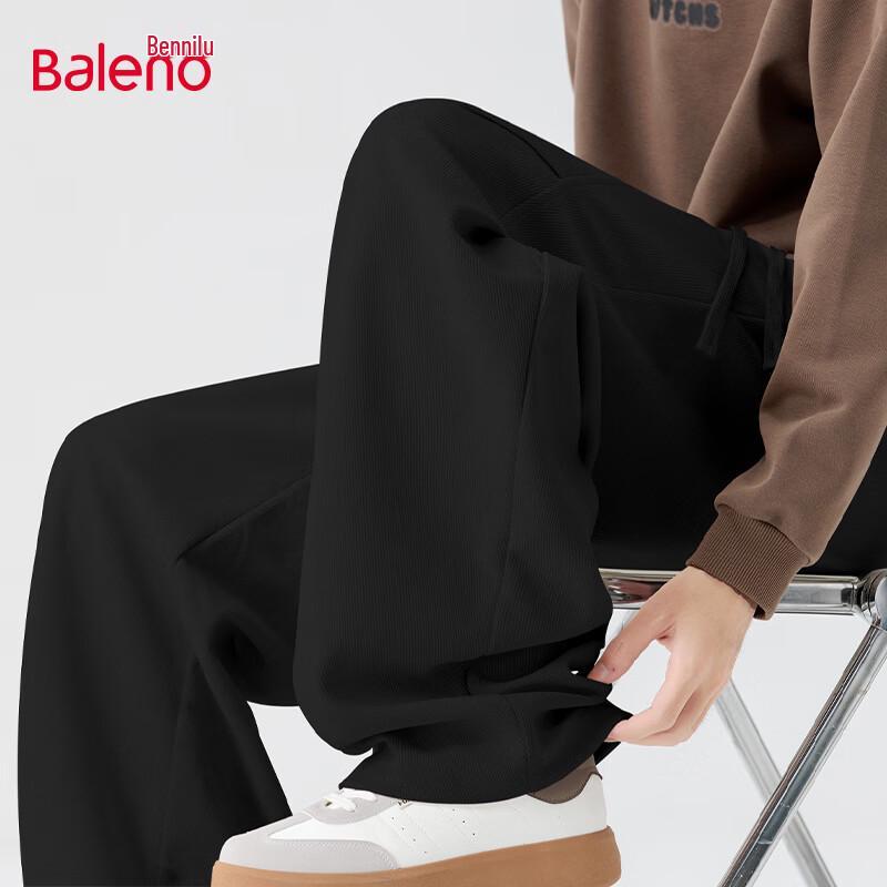 Baleno Men s Spring Chenille Double Pleat Loose Straight-Leg Casual Pants 3XL