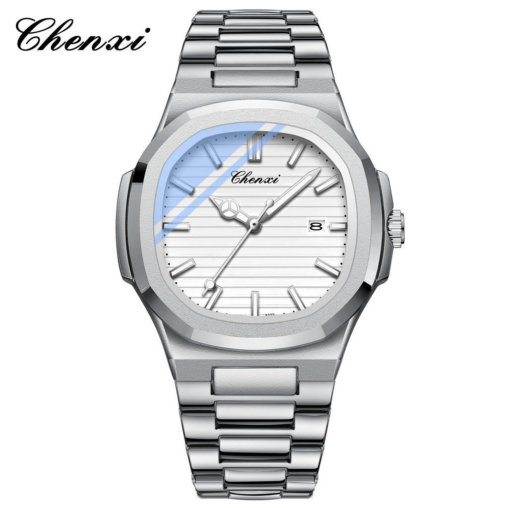 Chenxi Steel Belt Watch Couple Luminous Waterproof Simple Fashion Business Calendar Men'S And Women'S Quartz Watch