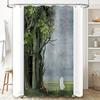 Spooky Forest Shower Curtain Gothic Halloween Decor Nature Landscape Bathroom Curtains Vintage Eerie Witchy Home Decor