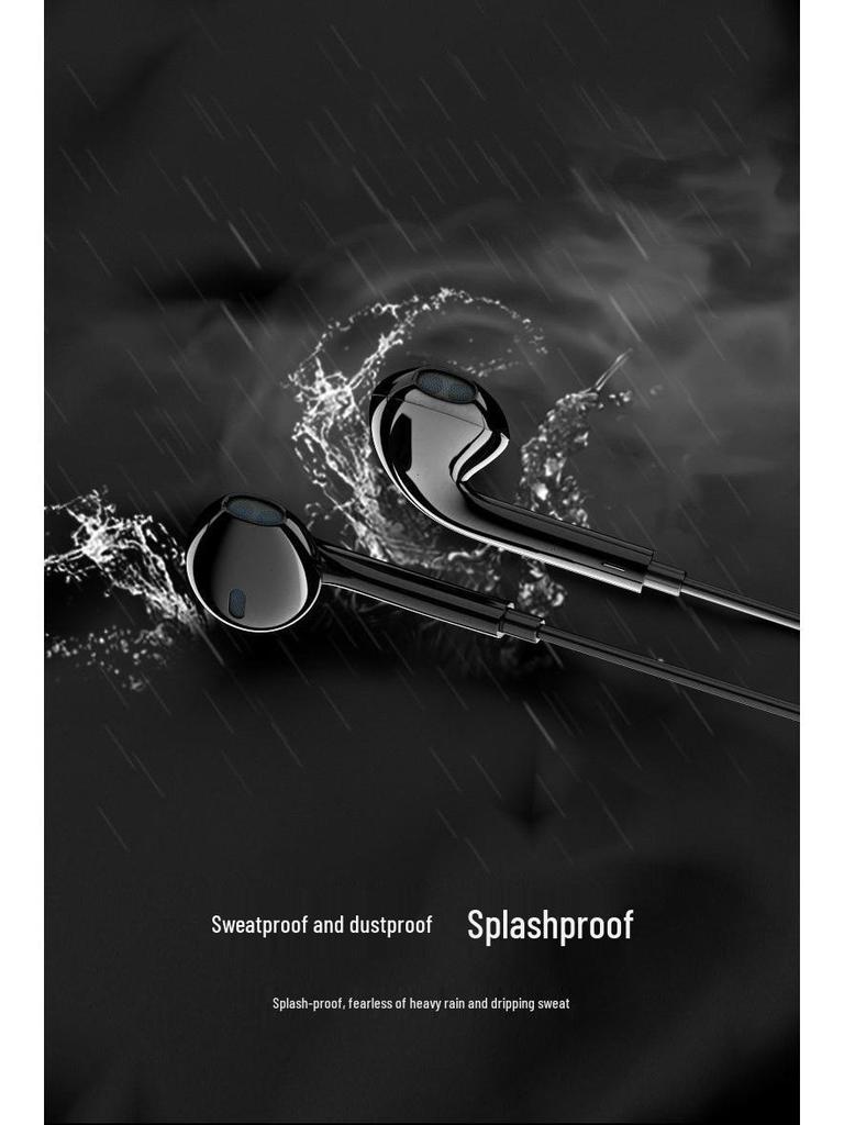 Wired In-Ear Computer Headphones with Microphone and 2-3 Meter Extension Cable, Dual Plug for Live Monitoring.