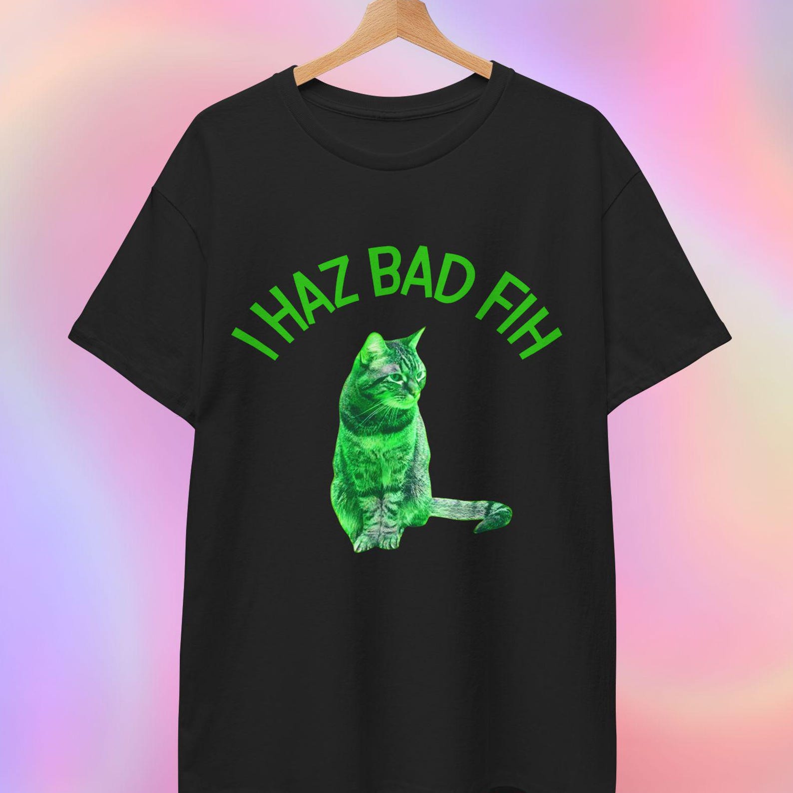 Funny Cat Meme Shirt | Contaminated Cat XL