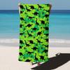 1PC Towel Cute Dinosaur silhouette art pattern Perfect gifts Quick-Dry Beach Towel For Yoga Tourism Beach GYM Camping Swimming