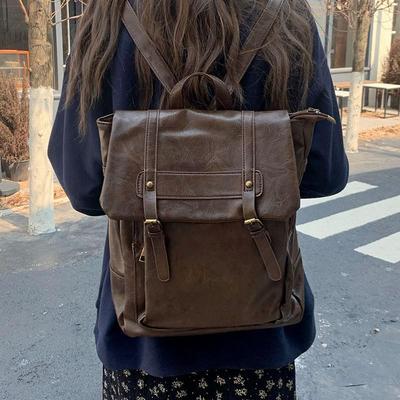 2025 Japanese JK College-Style Retro Backpack: Messenger & School Bag