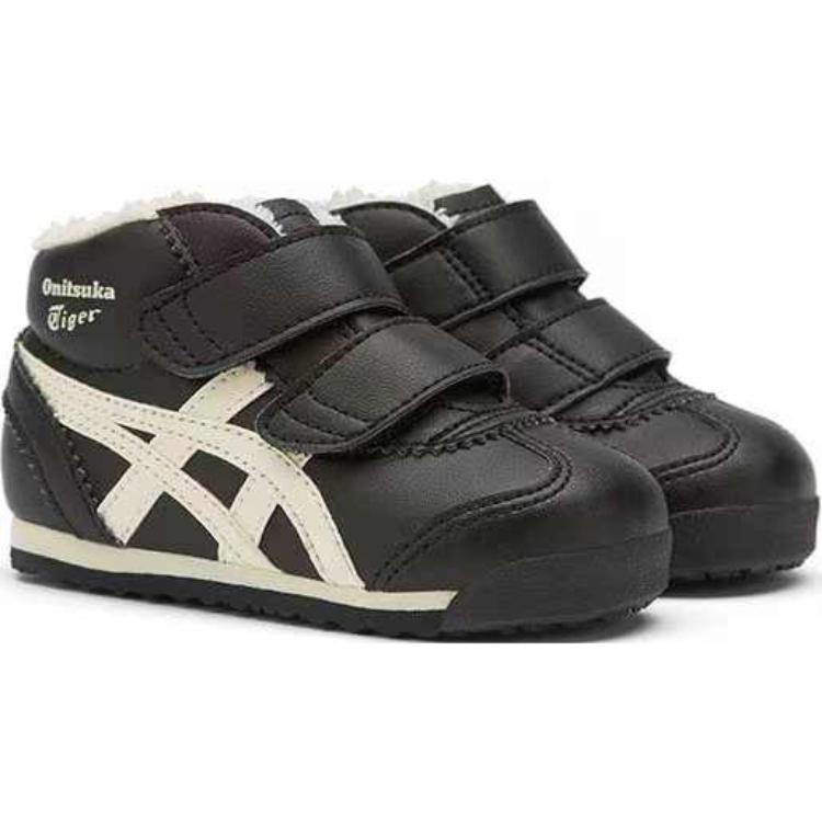 ONITSUKA TIGER Mexico Mid Runner TS Kids Black White 1184A153-001