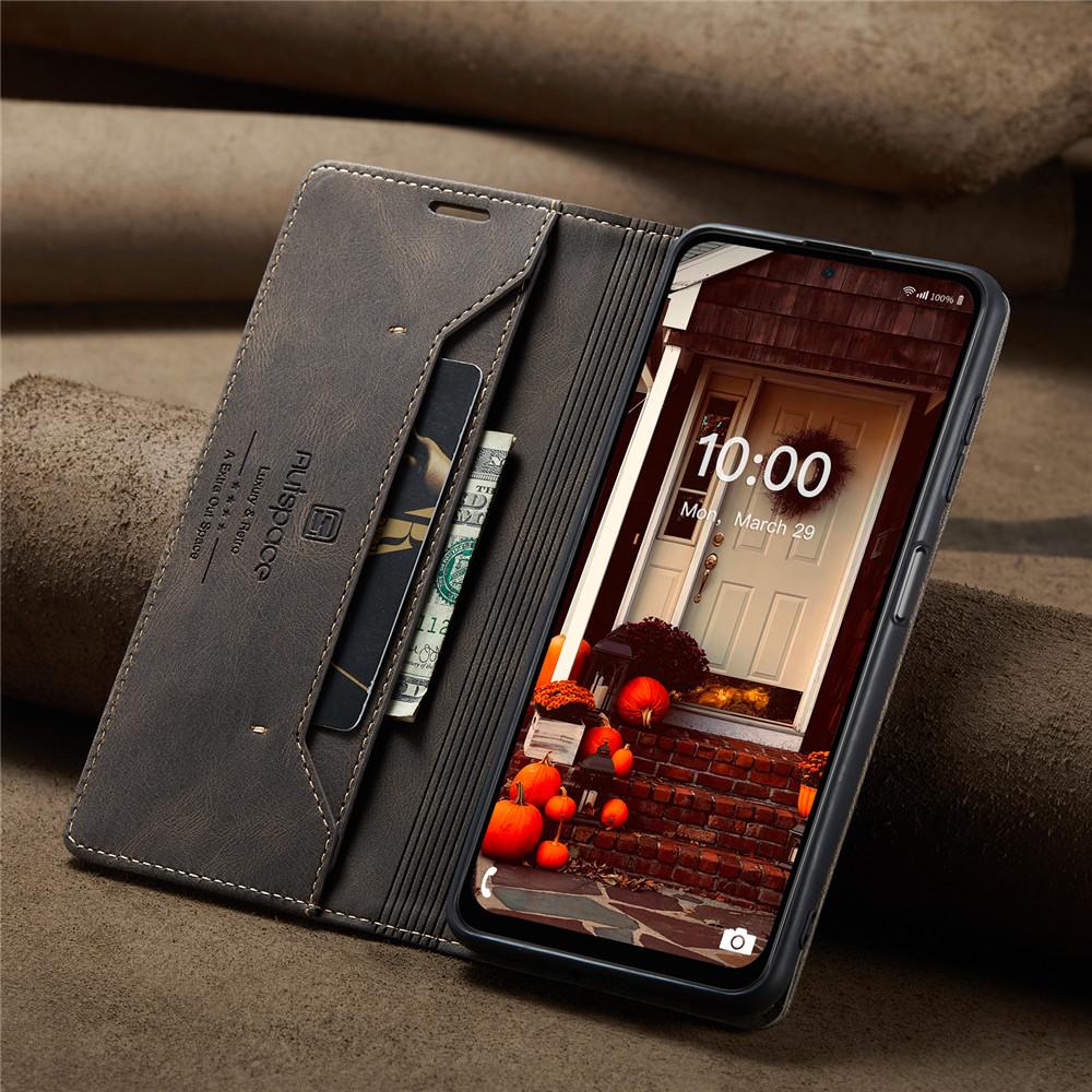 Luxury Genuine Leather Magnetic Wallet Flip Case for Samsung Galaxy M53 M33 M13 M32 M31 M12 M23 Card Slot Stand Shockproof Foldable Protection Cover